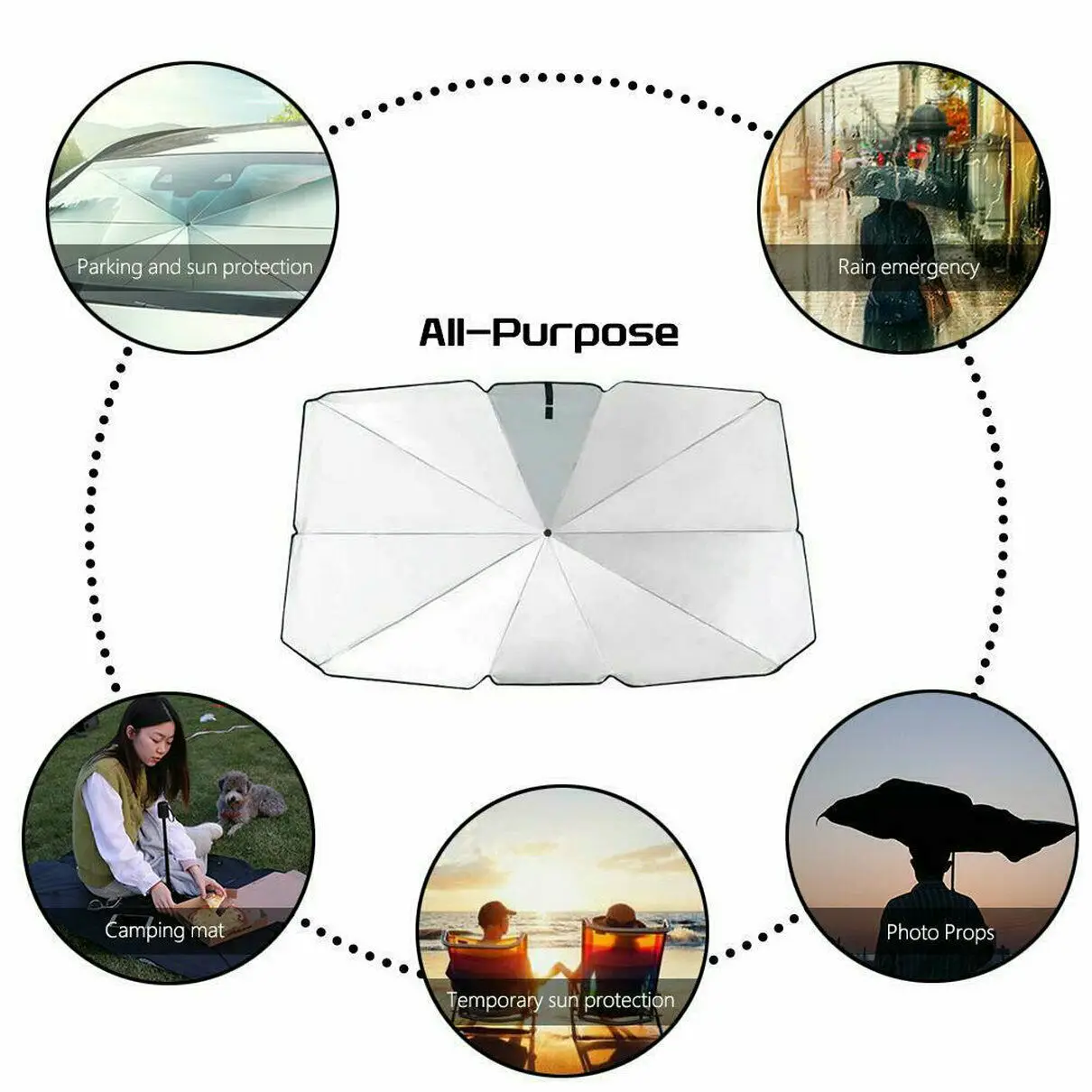 Универсальный Зонт для лета переднее и стекло автомобиля солнцезащитный экран