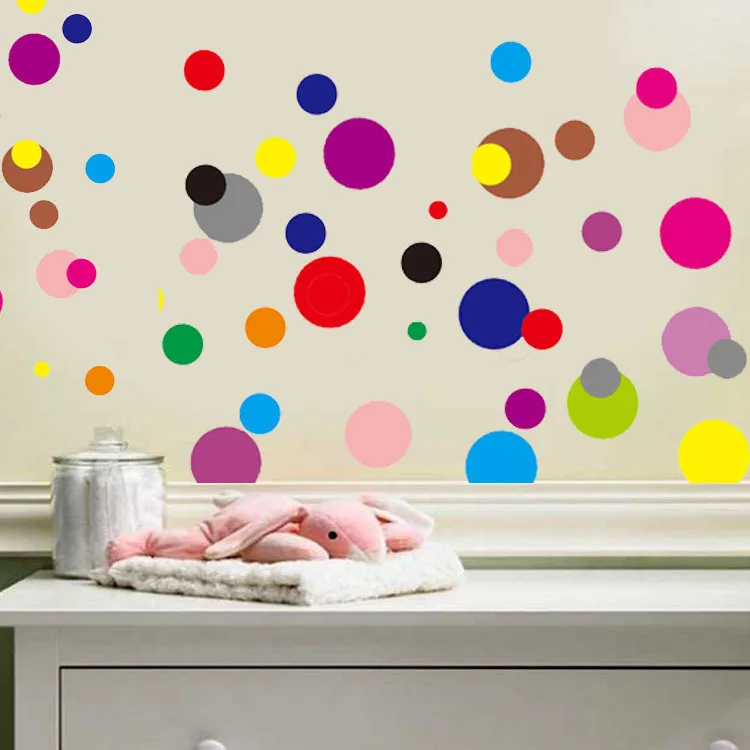 

Classic circle dot circle wall stickers for home decoration, bedroom sofa background wall murals for children
