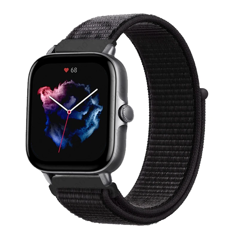 

20mm/22mm Nylon band For Amazfit GTS/2/2e/GTS2 Mini/GTR 42mm/47mm/GTR2/2e/stratos 2/3 Sport Loop belt Bracelet Amazfit bip strap