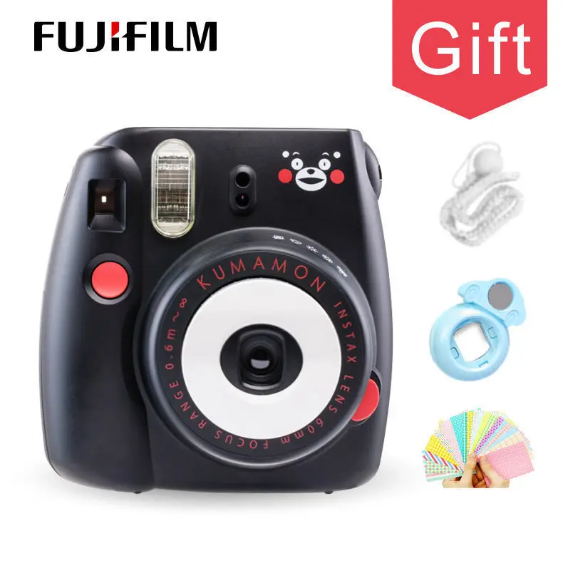 Оригинальная камера моментальной печати Kumamon Fuji Fujifilm Instax Mini 8, обычная съемка снимков