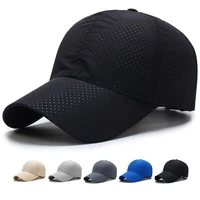 quick dry mens caps baseball caps men women summer thin mesh breathable golf tennis cap adjustable outdoor sports sun hats