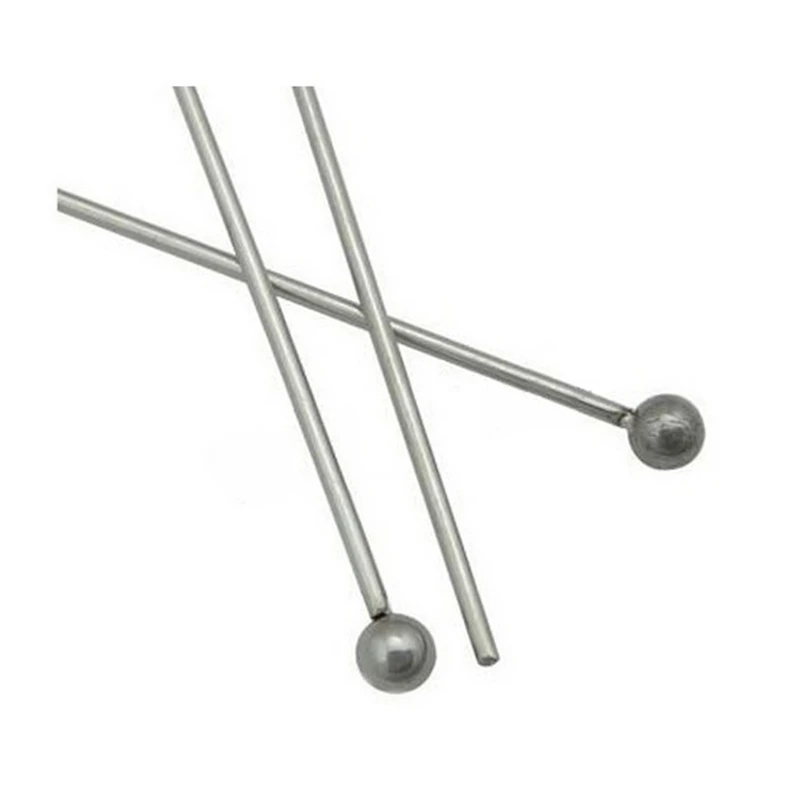 

50PCS/lot Stainless Steel Silver Gold Color Multi Size Flat Head Pins For Jewelry Making Accessories