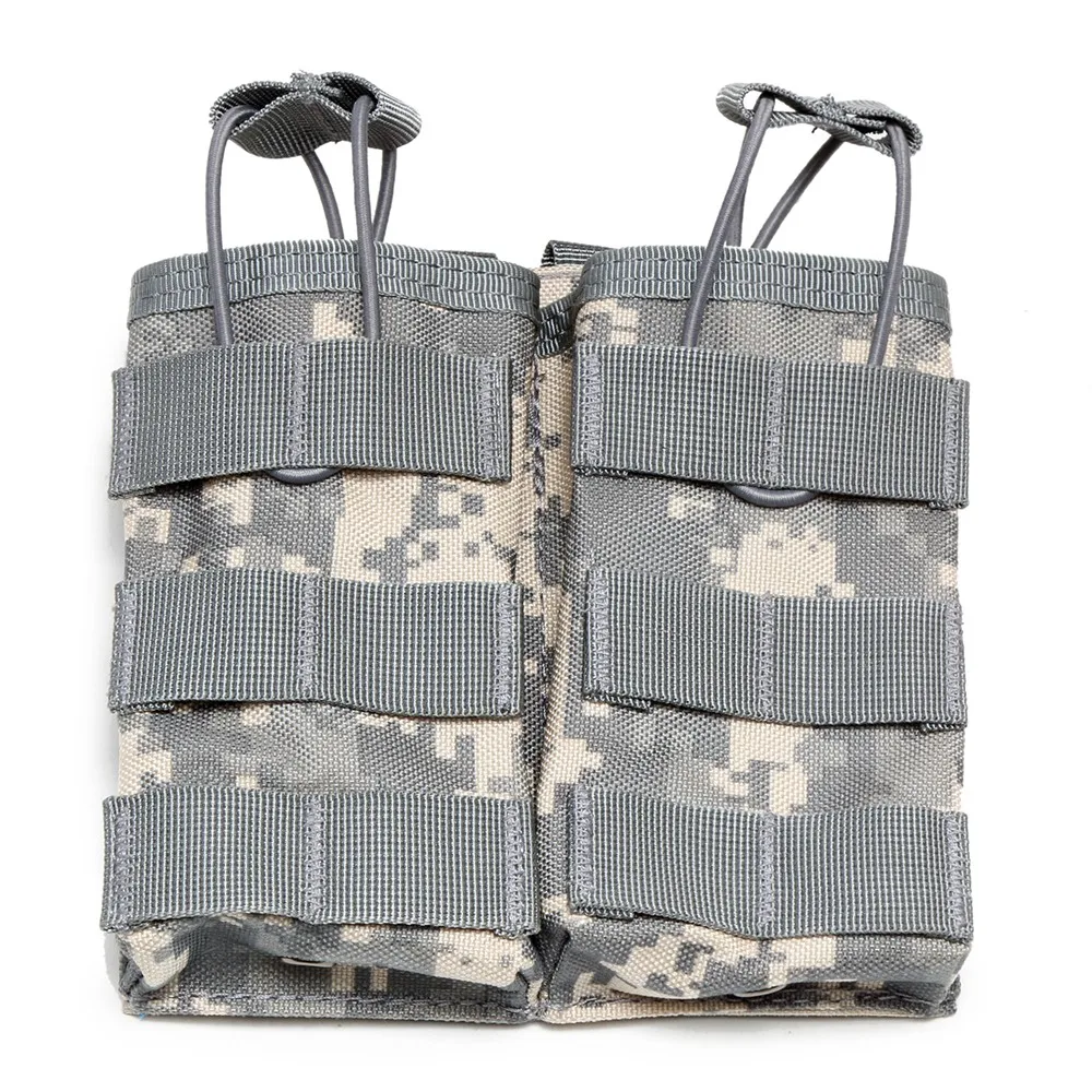 ACU-double Molle подсумок Тактический Двойной тройной военный Пейнтбольный жилет для техники охотничьи принадлежности Универсальный Mag сумка картридж - Цвет: ACU-double