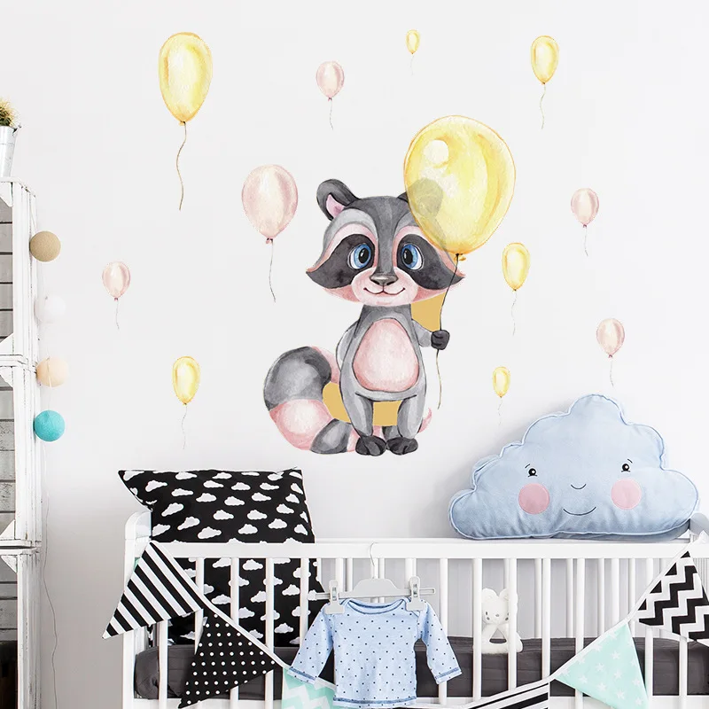 Мультяшная Настенная Наклейка для детской комнаты спальни декоративная Съемная
