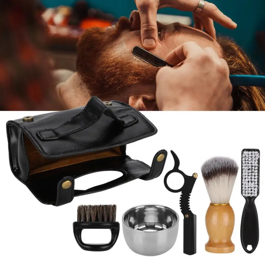 Бритье для мужчин 6 шт. мужская борода щетка волос усов стильная бритвенная