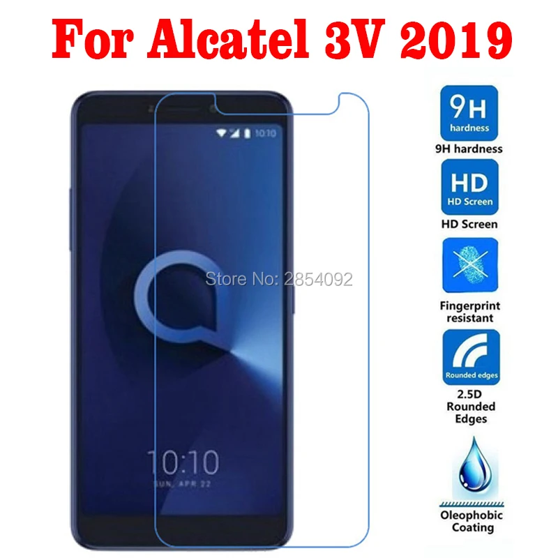 

10 шт. защитное закаленное стекло для alcatel 3v 2019 9h Защитная передняя защитная пленка для alcatel 3v 2019 защита