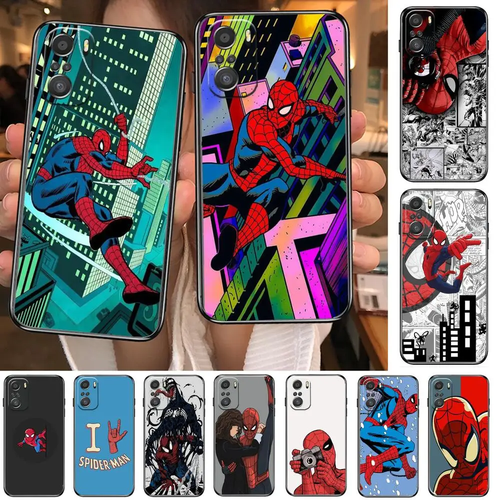 

SpiderMan comic xiaomi case for redmi 9 case redmi 7A 8 8A 9A 9C 10X pro 5G Xiaomi mi 8SE mi 10 ultra mi 11 lite Cartoon cover