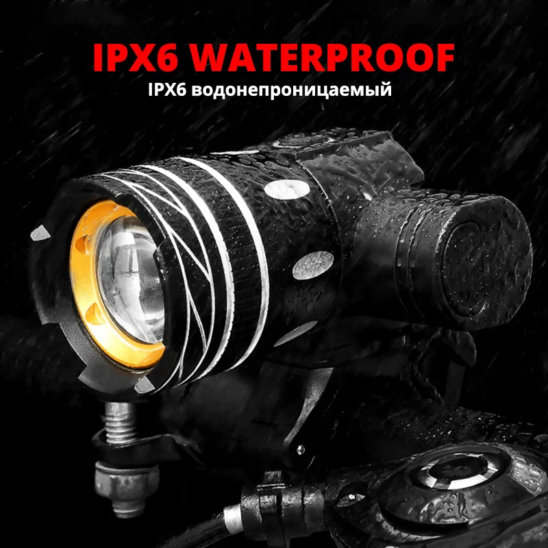 Передний велосипедный светильник набор T6 регулируемый головной Bulit в Батарея 3