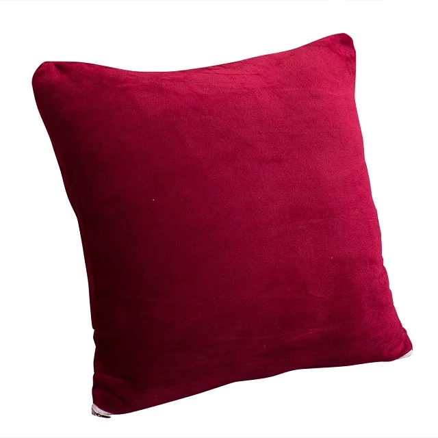 Wine pillow cover Зимний плюшевый чехол для дивана все включено чехол для дивана без подлокотника без поручня чехол для дивана три сиденья Капа де диван - Цвет: Wine pillow cover