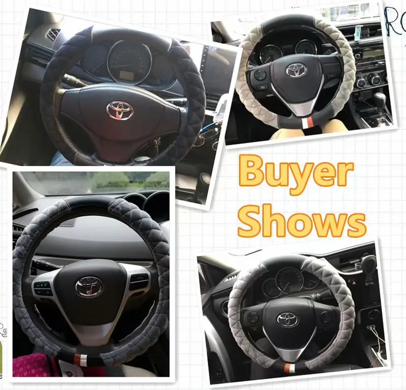 Плюшевый теплый автомобильный чехол на руль для Toyota Auris Avalon Aygo Vios Vitz Yaris Mark X Hilux Avanza Noah Prius Rush Wish rav4