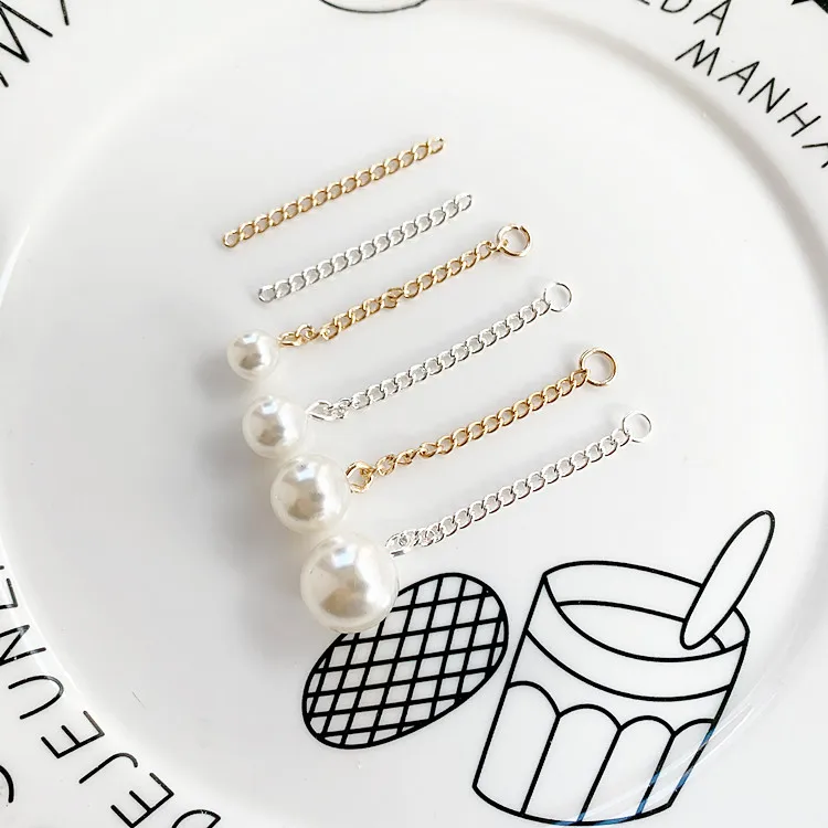 Diy серьги аксессуары жемчужная цепочка с кисточками Плавающие Подвески для