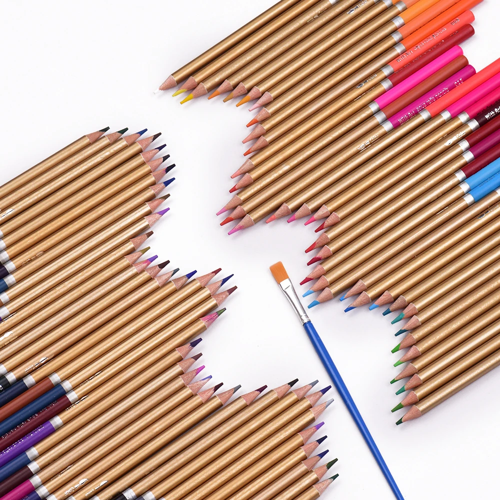 Набор профессиональных 72 цветных карандашей предварительно заточенные