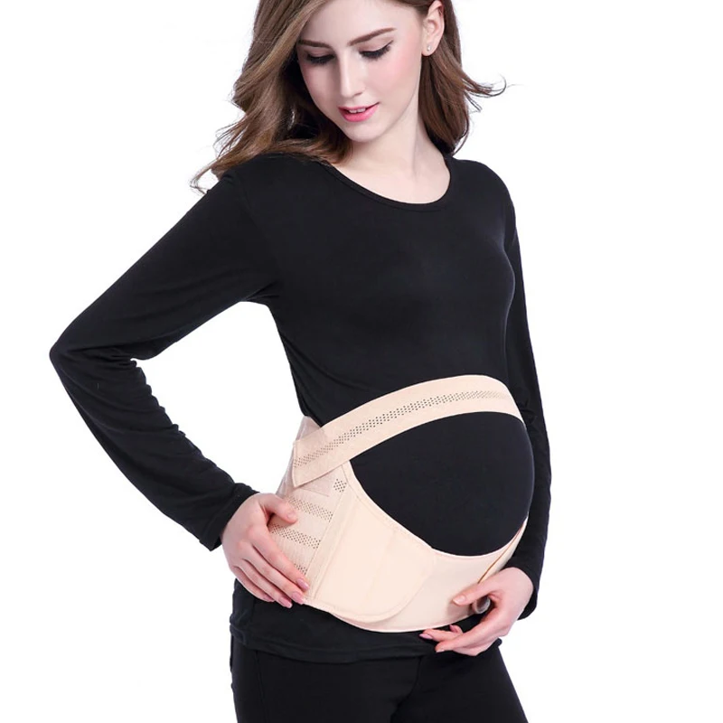 Cinturones de maternidad para mujeres embarazadas, cintur&oacute;n para el cuidado de la cintura, banda para el Abdomen, soporte para la espalda, Protector para el embarazo, vendaje Prenatal-0