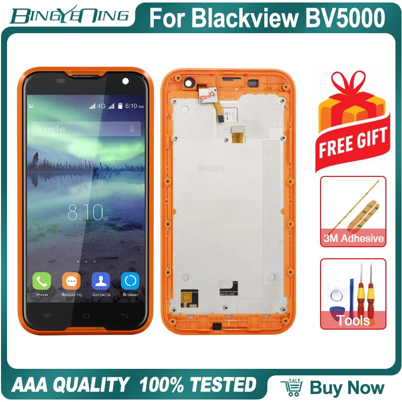 Новый высококачественный ЖК-дисплей и сенсорный экран для Blackview BV5000 дигитайзер с
