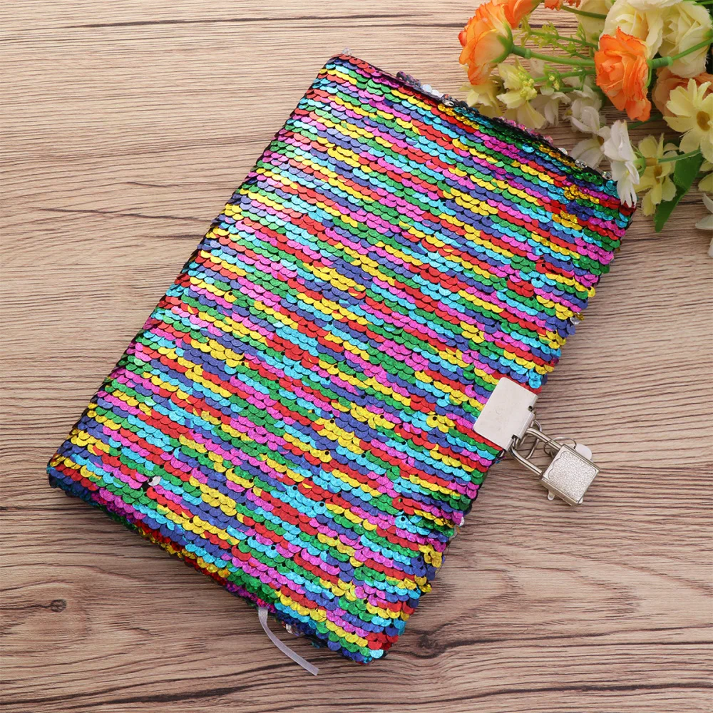 Блестка из ПЭТ блокнот для записей с блокировкой блокноты контрольный список