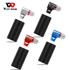 Велосипедный насос WEST BIKING CO2, лампа из алюминиевого сплава, с изолированным рукавом, аксессуары для велосипедов