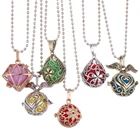 Ароматерапия ювелирные изделия, освежитель воздуха диффузор ожерелье Сова коробка клетка мяч медальон ожерелье эфирное масло ожерелье с кулоном-диффузором