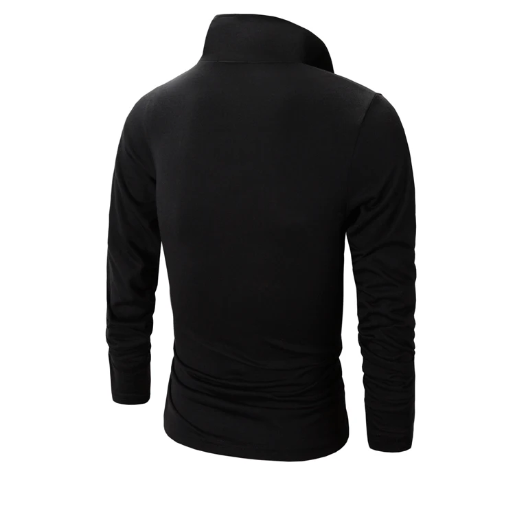 

New spring and summer collection simple European print men's long sleeve POLO shirt Paul shirt