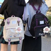 multifunction waterproof nylon women backpack unisex multi pocket laptop backpack large capacity student school shoulder bag 50