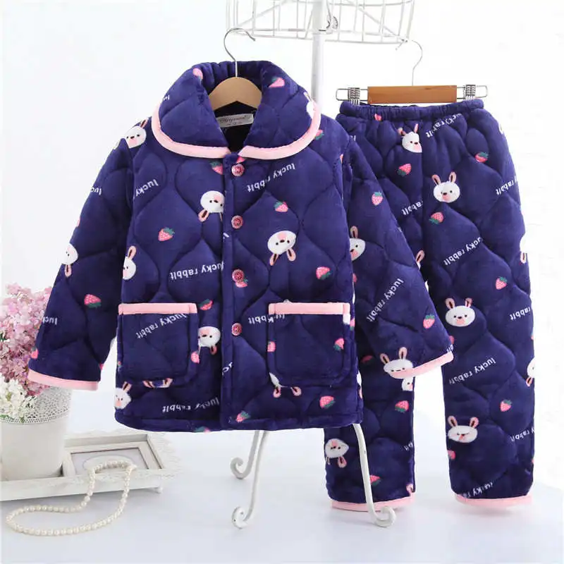 6171 pajama sets Pijama infantil; детская одежда; зимние пижамные комплекты; утепленная Пижама; комплект; детские пижамы; детская фланелевая одежда для сна; пижамы для младенцев - Цвет: 6171 pajama sets