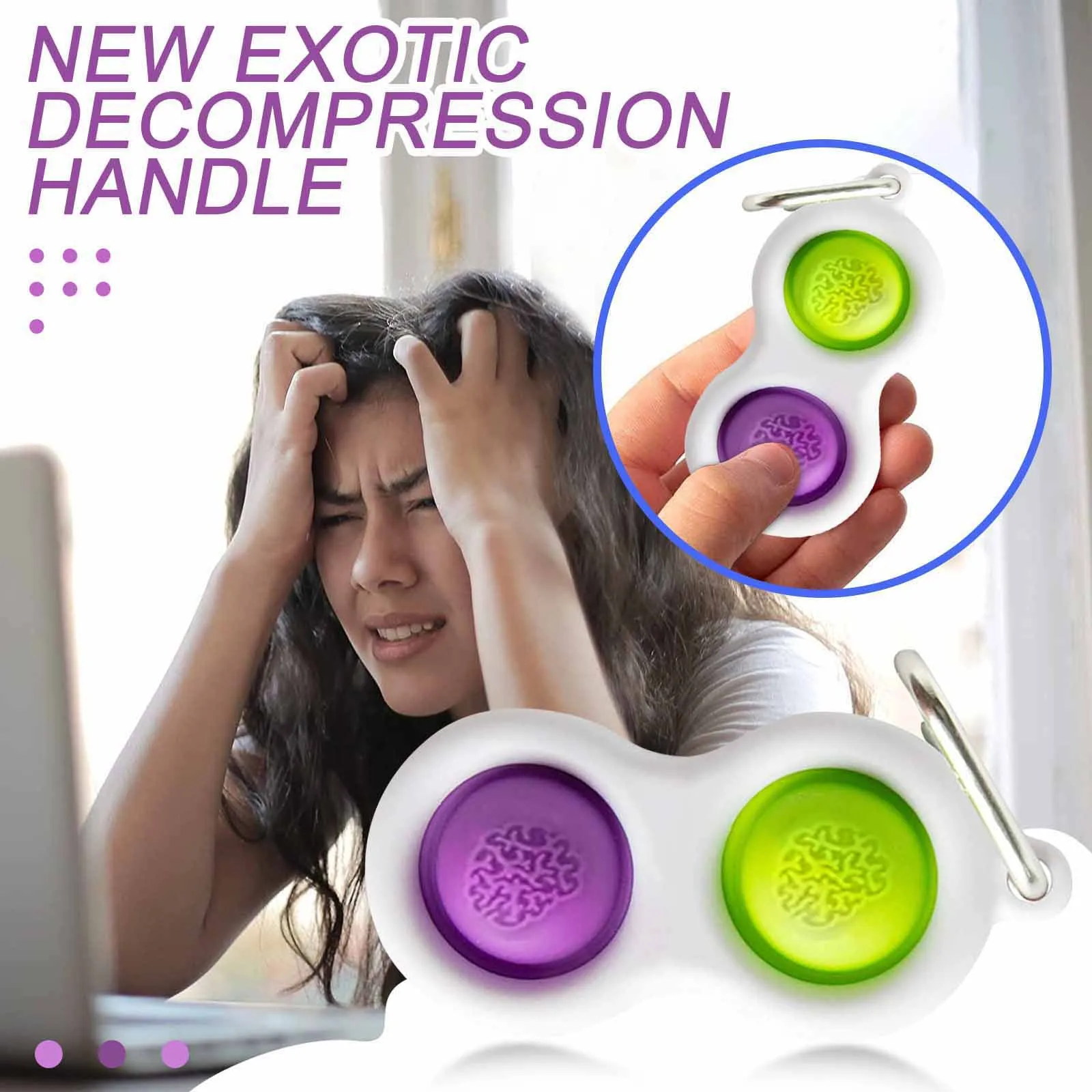 

Toy Stress Relief Hand Fidget Toys For Kids Adults Educational Autism Board Controller Antistress 4 pcs Fidget Simple Dimple