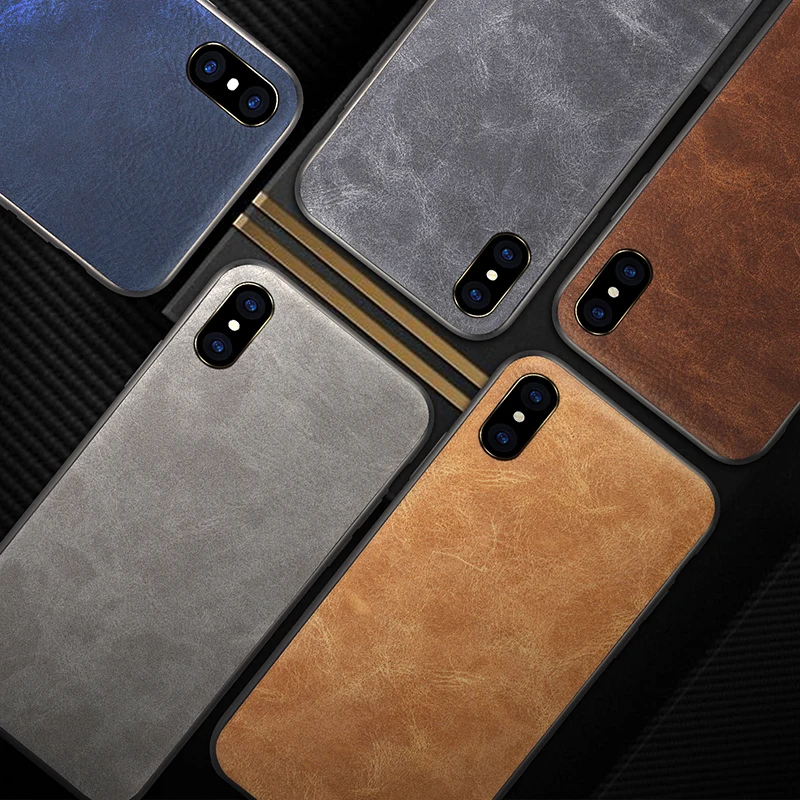 Роскошный мягкий чехол из искусственной кожи для iphone 7 8 6 6s Plus X с полным покрытием
