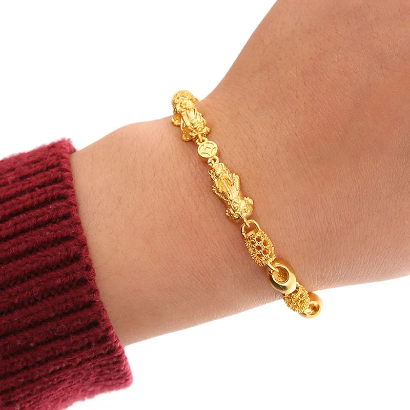 Модный многообразный панцирный браслет с покрытием из кубинской цепи золотого