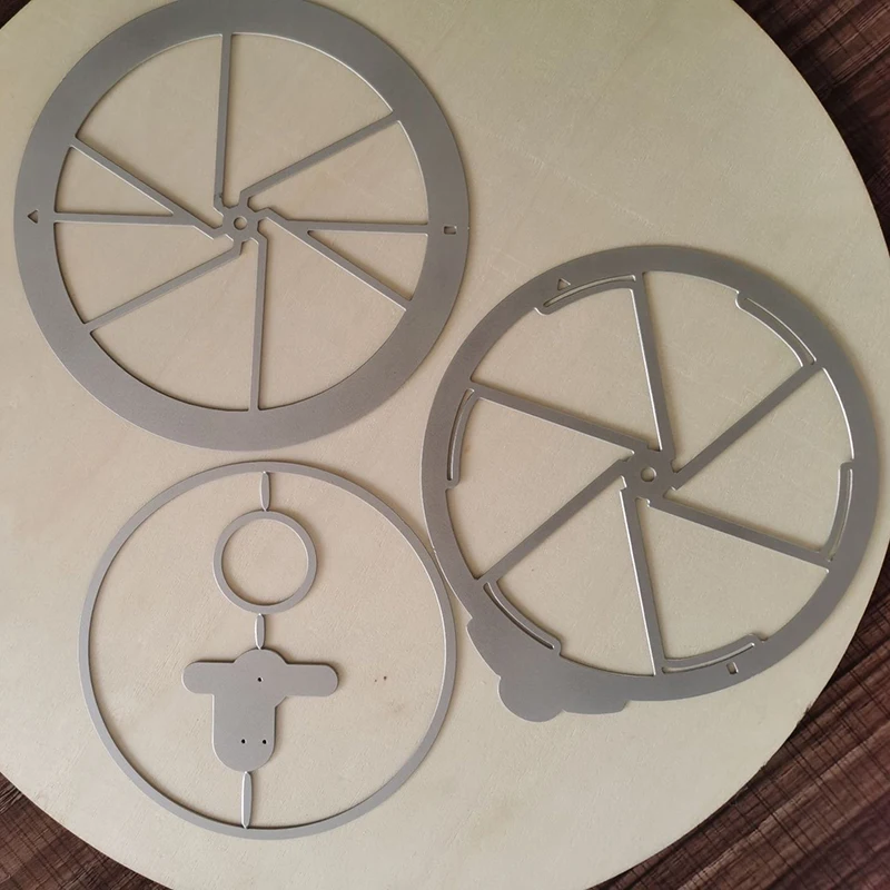 

5pcs/set Window Slider Card Cutting Dies Slot Spin Vintage Stamps Scrapbooking Frames Cards Cutting Scrapbook Diy Dies