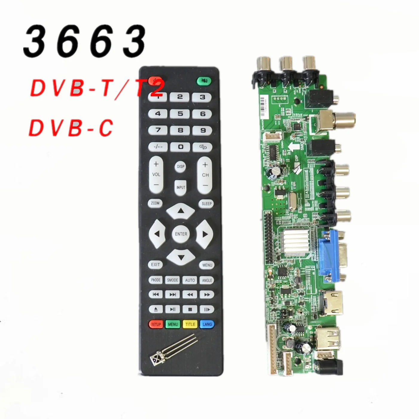 Доставка в течение 1 дня универсальная плата драйвера ЖК-дисплея DS. D3663lua.a81.pa V56 V59