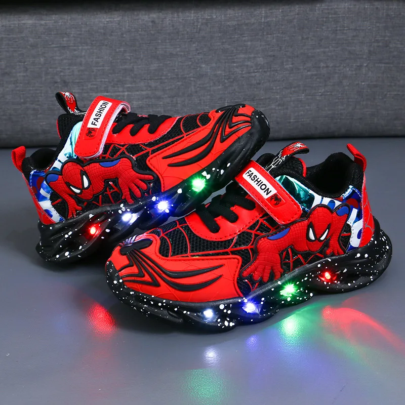Детская спортивная обувь Человек-паук нескользящая с мягкой подошвой | одежда и