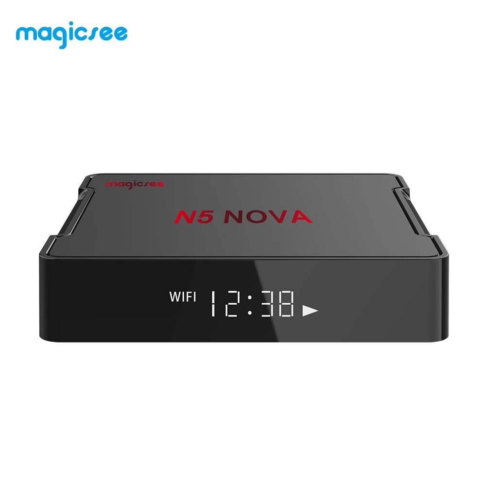 ТВ приставка Magicsee N5 NOVA 4 Гб 64 RK3318 четырехъядерный Android 9 0 2 4G 5G Wifi BT4.0 смарт 4K MAX