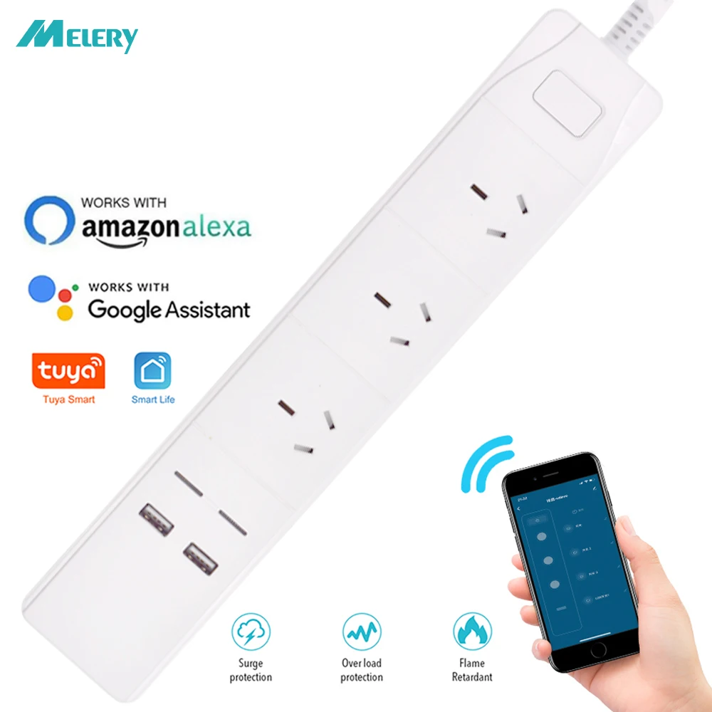 Смарт удлинитель с поддержкой Wi Fi и голосовым управлением|Умные розетки| |