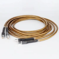 cardas hifi rca jack cable high quality ofc pure copper plated silver 2rca to2 rca audio cable line wire