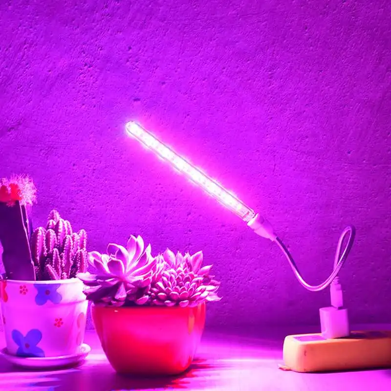 

10W USB LED Grow Lights Full Spectrum Growing Lamp LED Light Tube Plant Chandelier for Hydroponic Indoor Plants