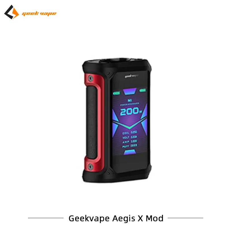 2 шт./лот Geekvape Aegis X Mod 200W макс Выход электронные сигареты Mod с 2,0 чипы создано Двойной 18650 испаритель