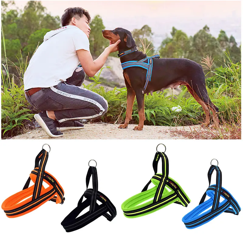 

Dog Harnesses Reflective Adjustable Pet Large Dog Walk Out Harness Vest for Medium Dog Chest Strap Dog Harness Pets Accessories