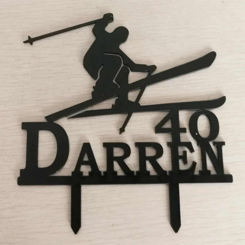 Персонализированный Топпер для торта в виде русалки с именем на заказ Дата дня