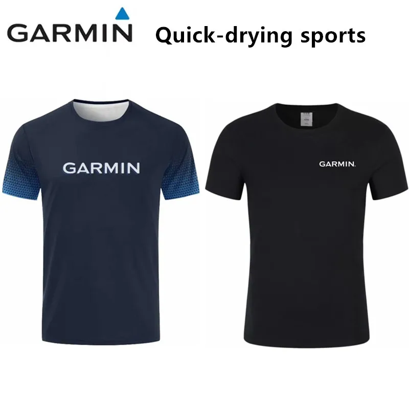 Garmin/Спортивная футболка для мальчиков и девочек Летняя одежда фитнеса Дышащая