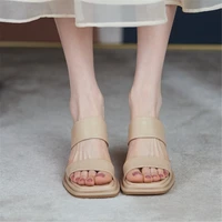 fashion wedges slides for women summer 2022 new korean women slippers med 3cm 5cm zapatos de mujer outside slippers woman
