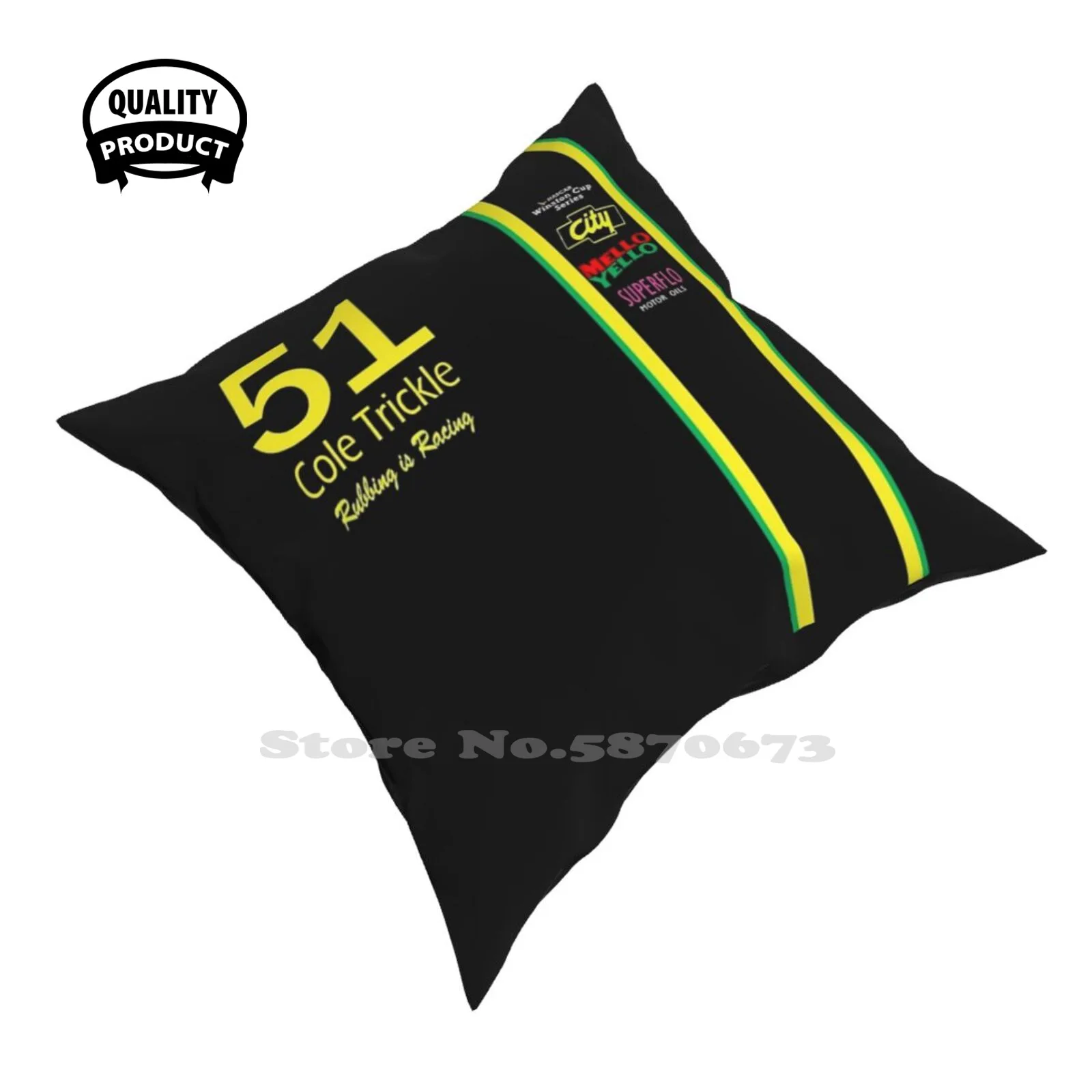 Коул дни капельки грома Rubbin Is Racin Home Диван автомобиль Талия бросать наволочку -