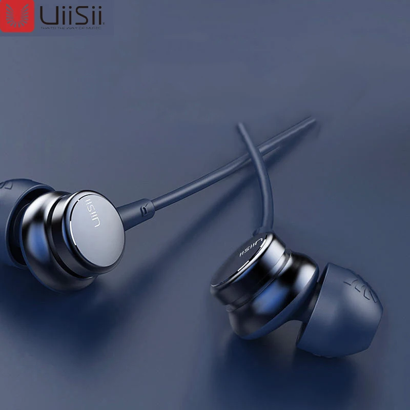 Uiisii HM9 сабвуфер-вкладыш с HIFI наушниками, динамические наушники с прямой подкладкой, 3,5 мм разъем стерео, для iPhone/huawei Mp3
