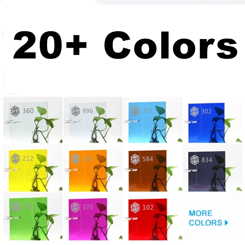 Прозрачная акриловая цветная красная черная желтая синяя рекламная пластина