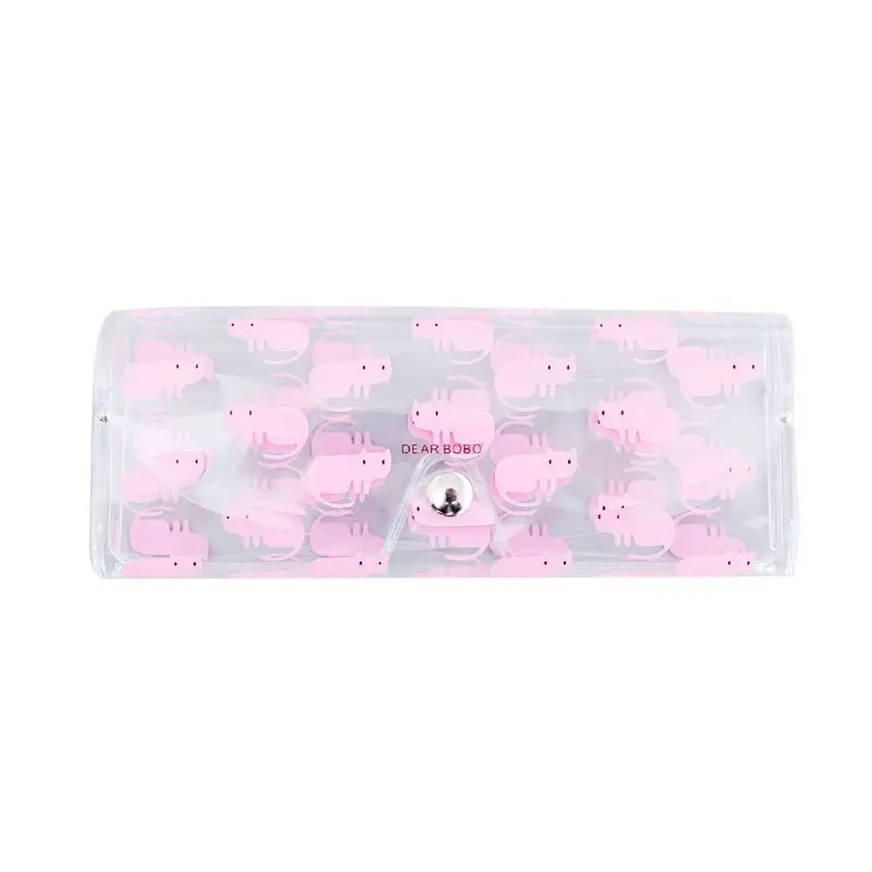 

Cartoon Cute Travel Women Transparent PVC Eye Glasses Bag Case Protection Carry Box M68C