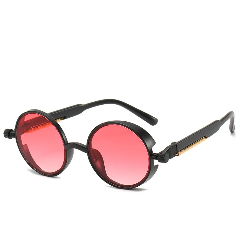 2020 Модные солнцезащитные очки в стиле стимпанк для мужчин и женщин круглые