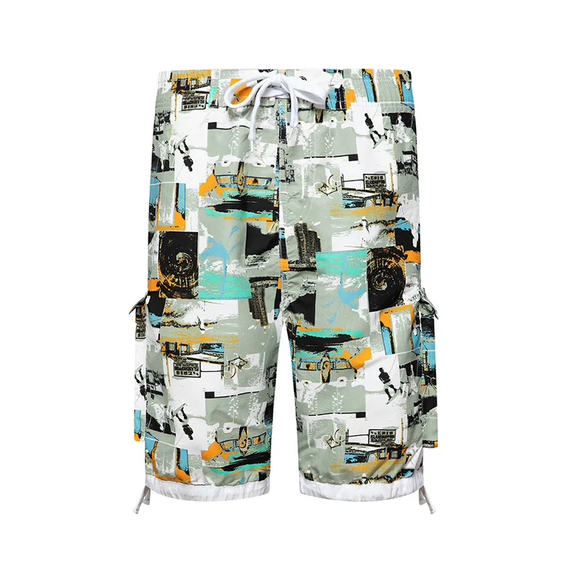 

Men Sport Beach Pants Have Lined With Loose Hot Spring Polyester Shorts
