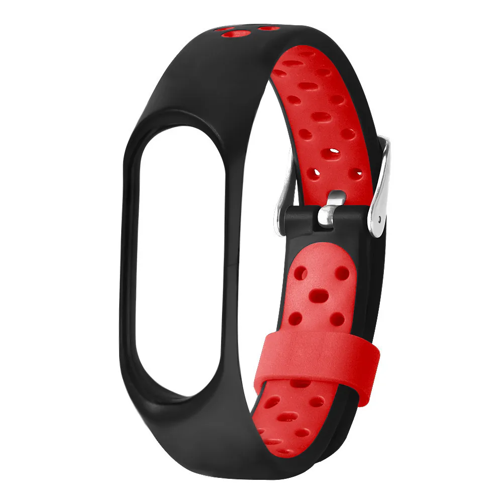 Для Xiaomi Mi Band 3 браслет ремешок силиконовый для ремешки на запястья длиной двойной