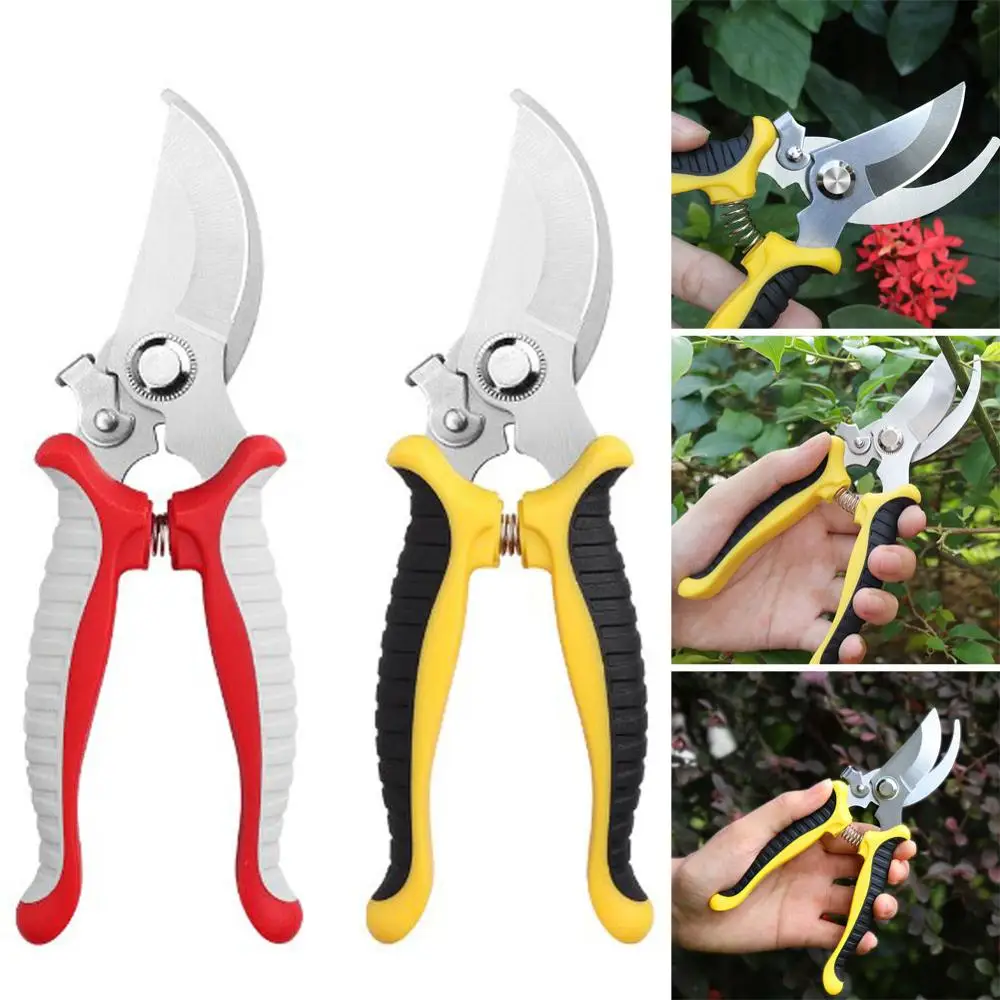 

New Professional Sharp Bypass Pruning Shears Scissors Tree Trimmers Secateurs Hand Pruner Garden Clippers Shears Tools Fast deli