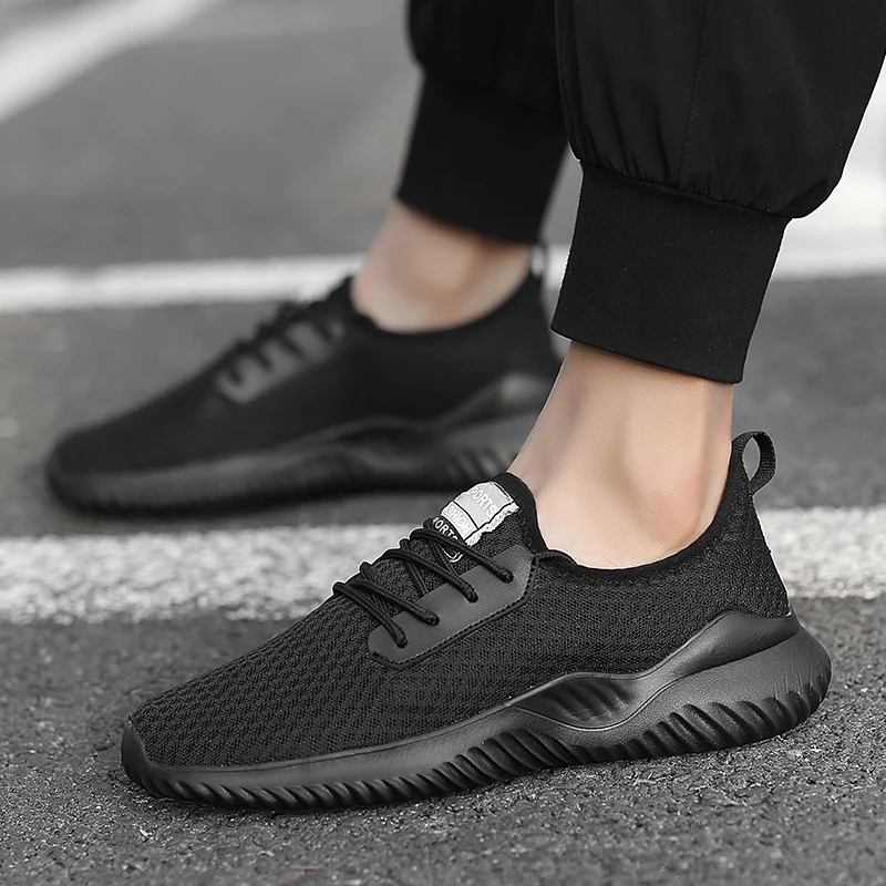 PULOMIES мужские теннисные туфли светильник Обувь с дышащей сеткой кроссовки для