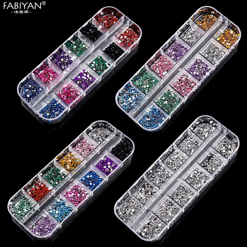 12 ячеек смешанной формы для дизайна ногтей металлические полые геометрические