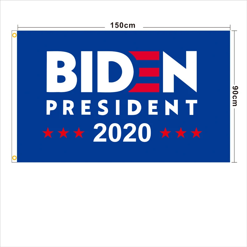 

2PCS 150x90cm Trump 2020 Flag Polyester Printed Trump Flag American President Double Sided Banner Donald Trump Biden Banner